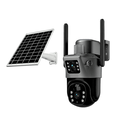 Solaroid Tech Solar 4K 8MP Dual Lens Ai Wifi Camera Surveillance for Home & Office 2024