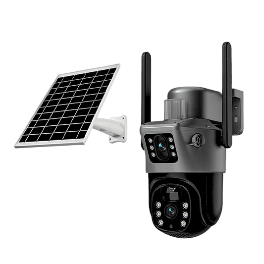 Solaroid Tech Solar 4K 8MP Dual Lens Ai Wifi Camera Surveillance for Home & Office 2024