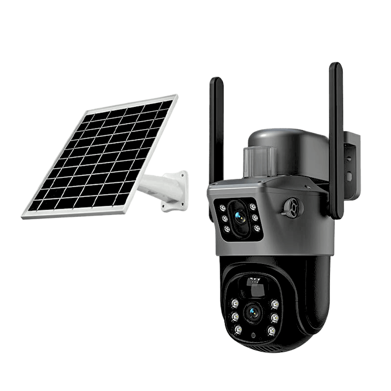 Solaroid Tech Solar 4K 8MP Dual Lens Ai Wifi Camera Surveillance for Home & Office 2024