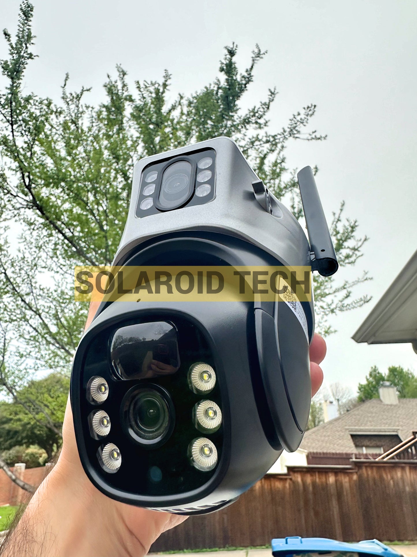 4K 8MP Solar Security Camera Dual Lens PTZ WIFI Surveillance